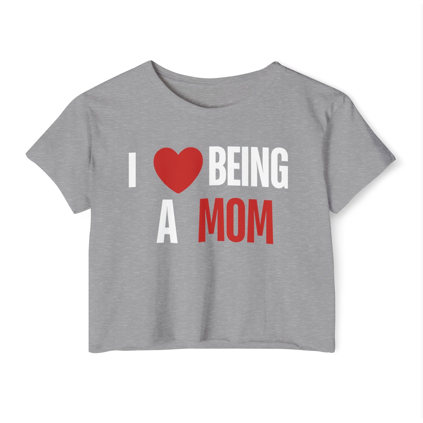 I Love Being A Mom, I Love Being A Mom T-Shirt, My Kids Think, My Family Thinks, My Child Thinks, A Mother Is, Custom Mothers Day Gift for Mom, Women's Festival Crop Top