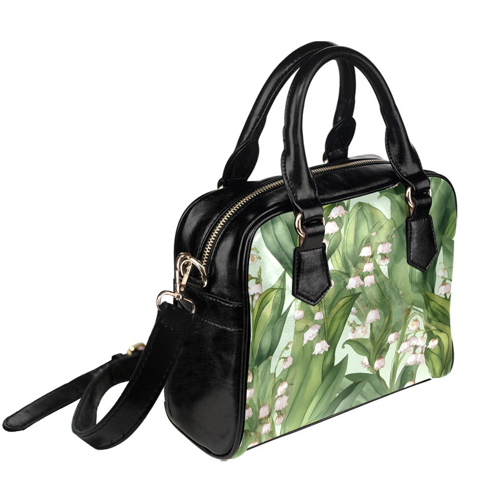 Lily of the Valley Print Bag, lily of the Valley Birth Month Handbag, Birth Month Bag, May Birth Month Bag, Shoulder Handbag