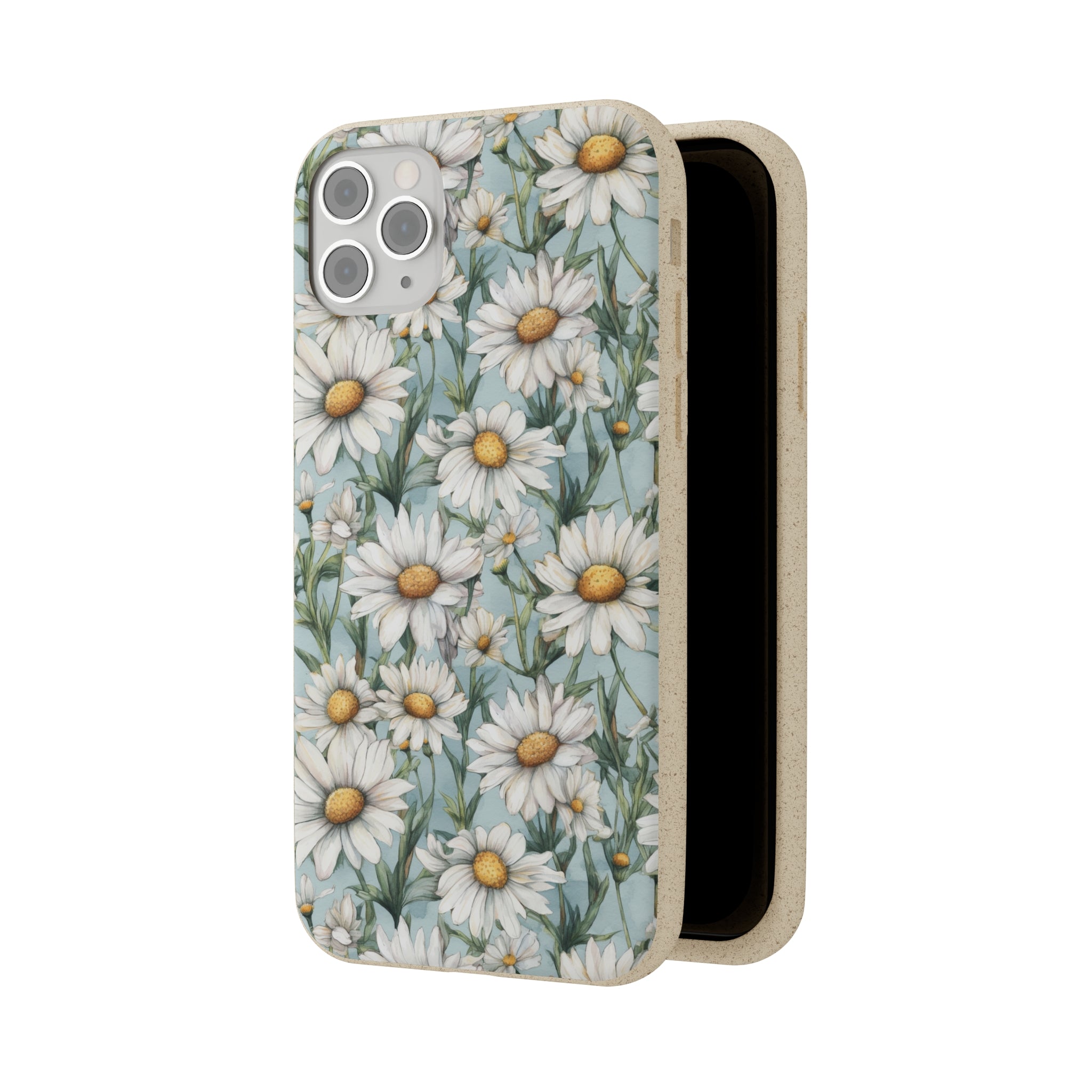 Daisy iPhone case, birth month April iPhone case, birth flower iPhone case, April Daisy iPhone case, iPhone Case, Biodegradable iPhone Cases, Biodegradable Phone Cases