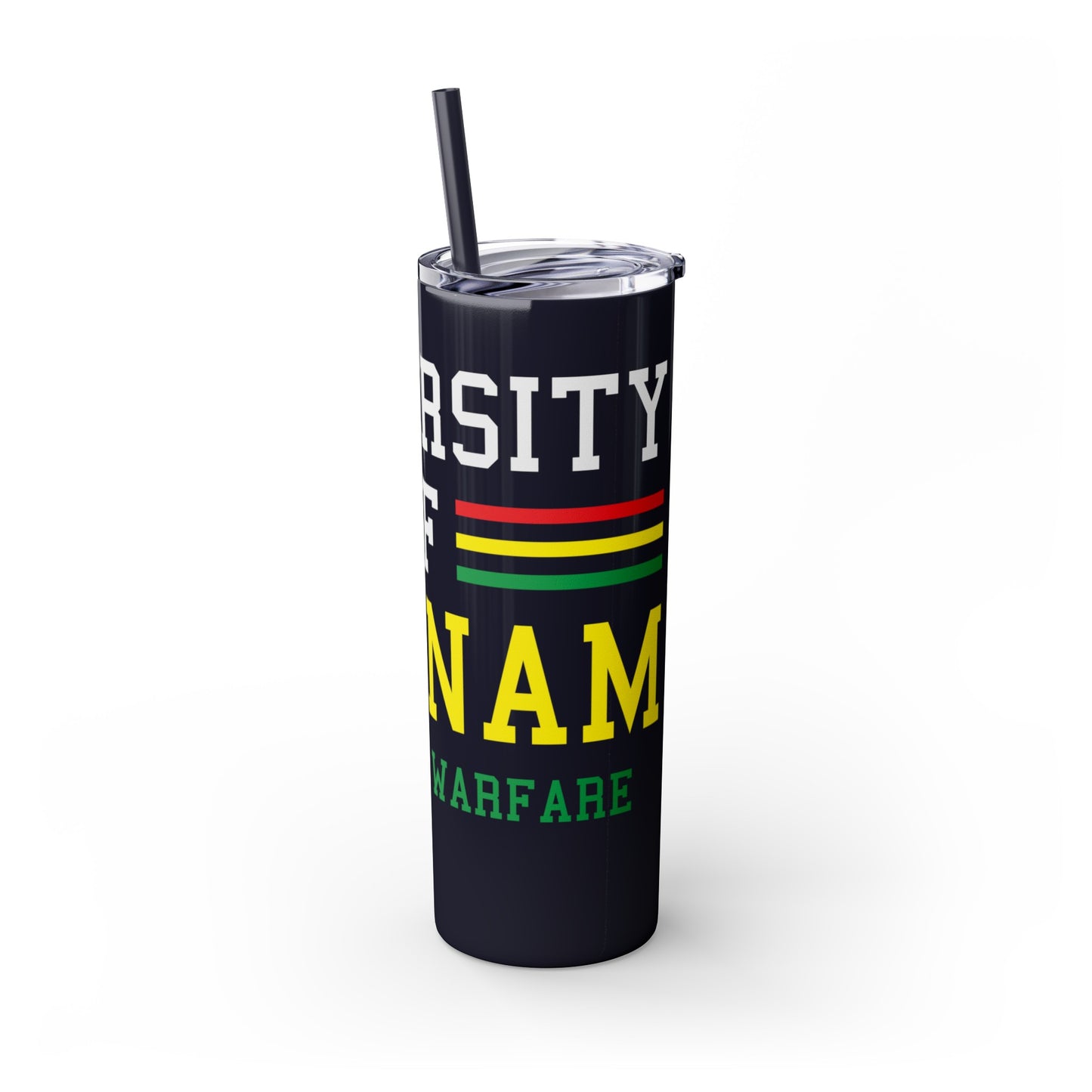 University of Vietnam School of War Skinny Tumbler with Straw, 20oz