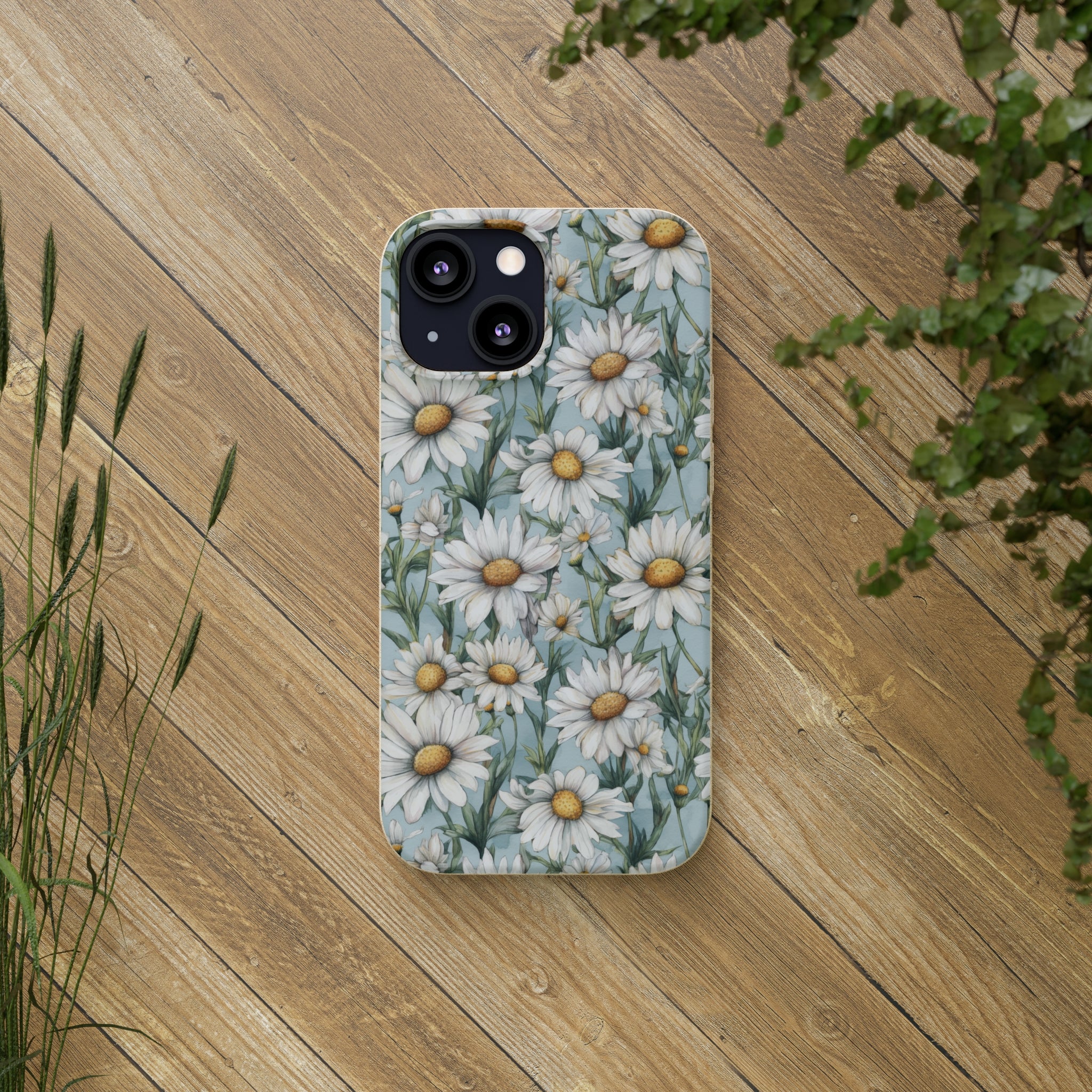 Daisy iPhone case, birth month April iPhone case, birth flower iPhone case, April Daisy iPhone case, iPhone Case, Biodegradable iPhone Cases, Biodegradable Phone Cases