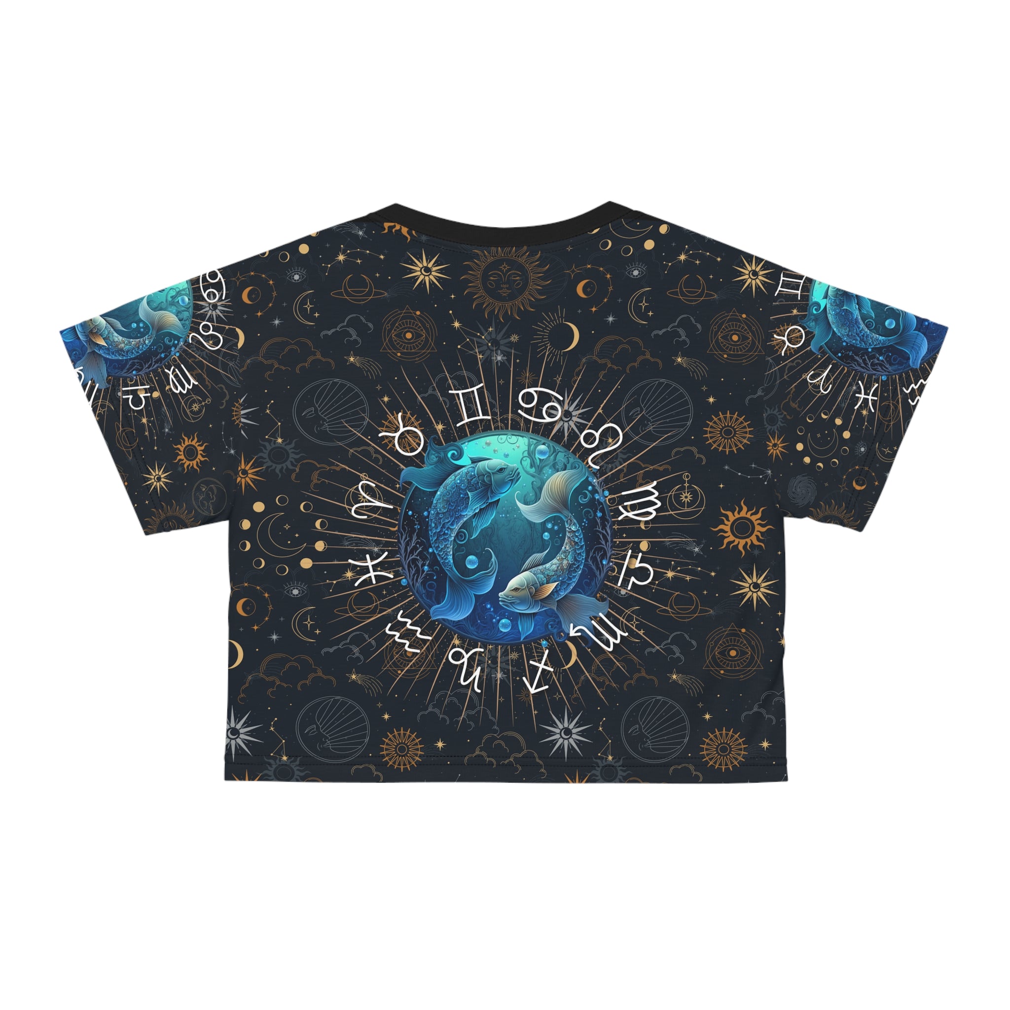 Pisces women's crop top, Pisces activewear, Pisces Zodiac, Pisces , Pisces Gift, Pisces zodiac tee, Astrological, Crop Tee, zodiac crop