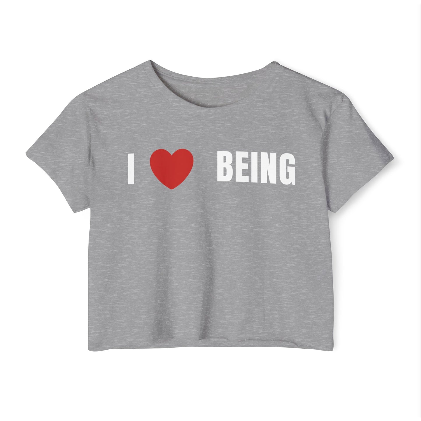 I Love Being, Women's Festival Crop Top