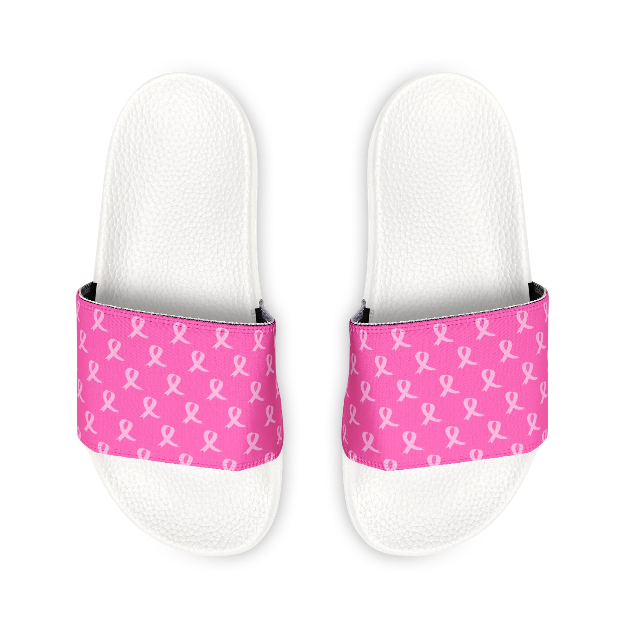 Breast Cancer Women's PU Slide Sandals