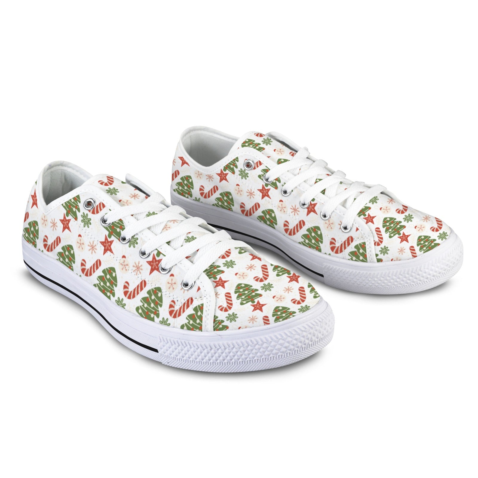 Candy Canes & Christmas Trees Sneakers
