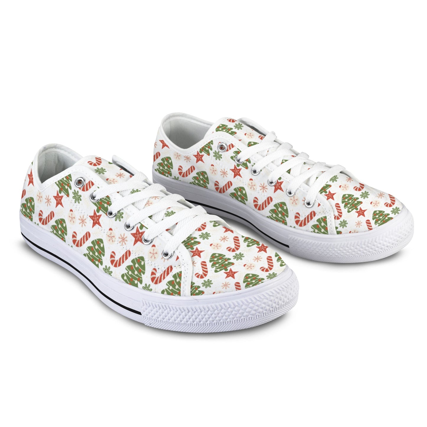 Candy Canes & Christmas Trees Sneakers