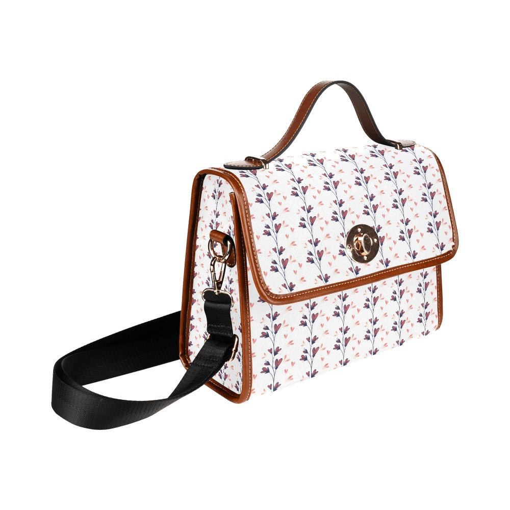 Floral Line Art Handbag
