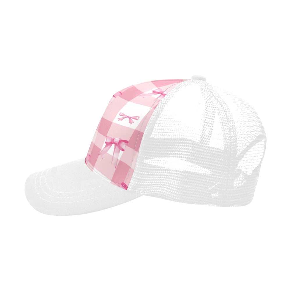 Coquette Pink Bow Baseball Cap, Coquette Baseball Cap, Coquette Cap, Baseball Cap, Pink Bow Cap, Unisex Baseball Cap