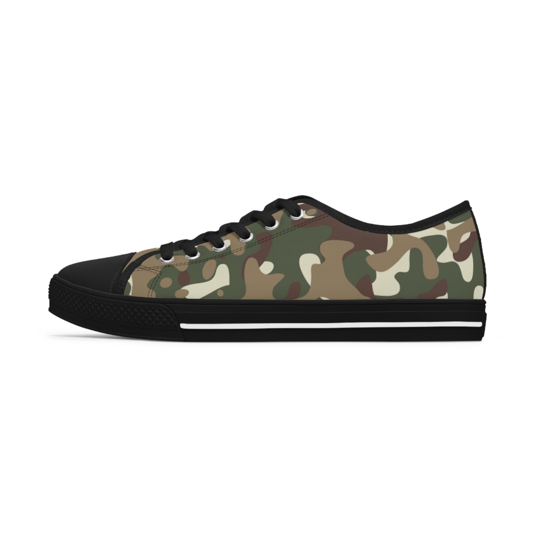 Camouflage Sneakers, Camo Sneakers, Women's Low Top Sneakers, Workout Sneakers, Yoga Sneakers