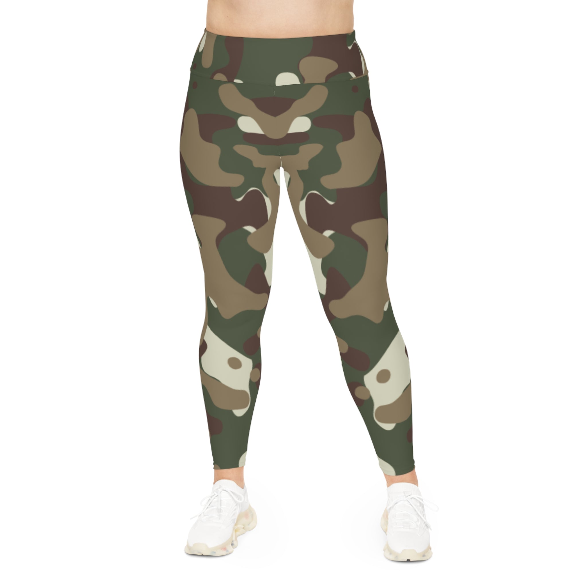 Cam Leggings, Camo Plus Size Leggings, Camouflage Leggings, Plus Size Leggings