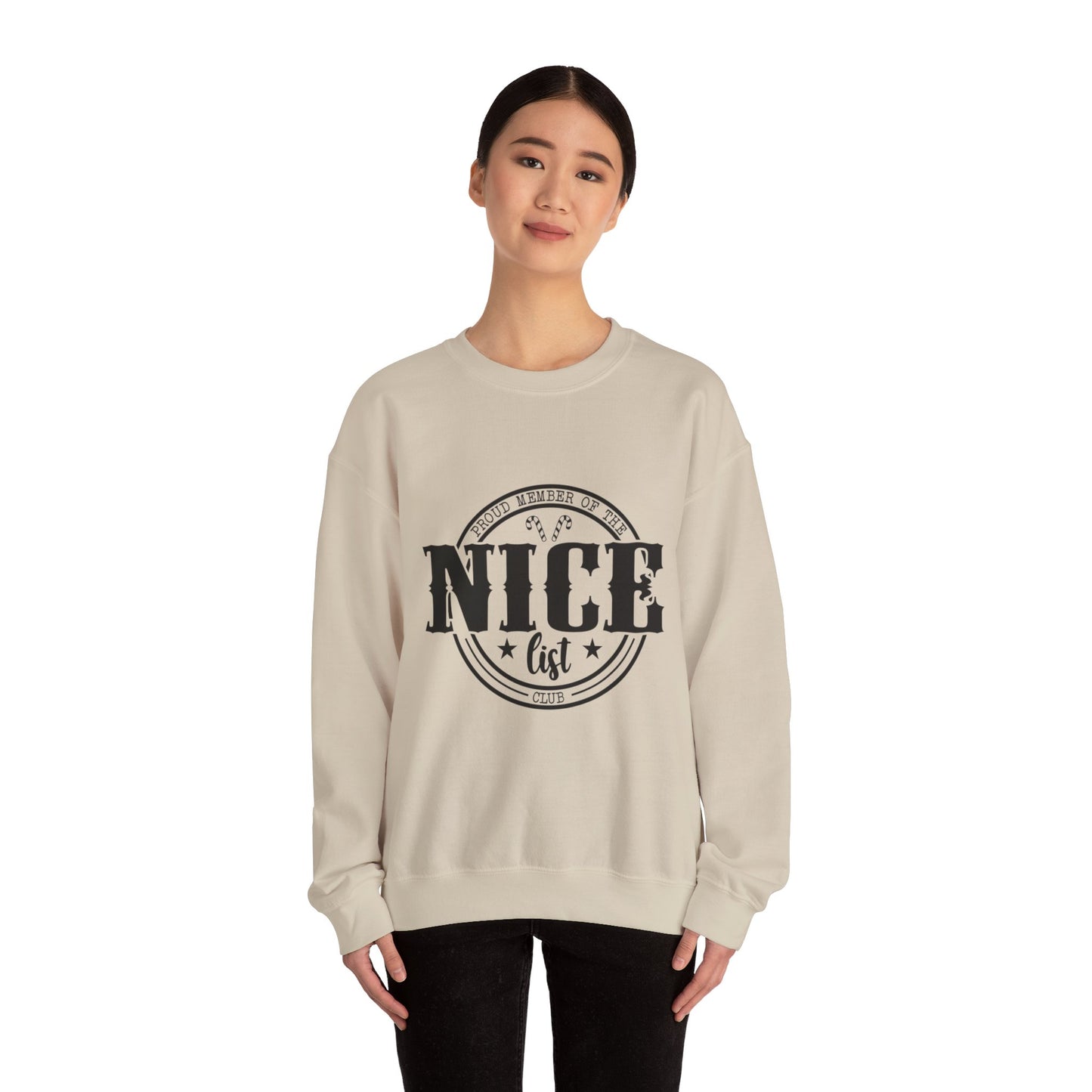 Proud member of The Nice List Unisex Heavy Blend™ Crewneck Sweatshirt