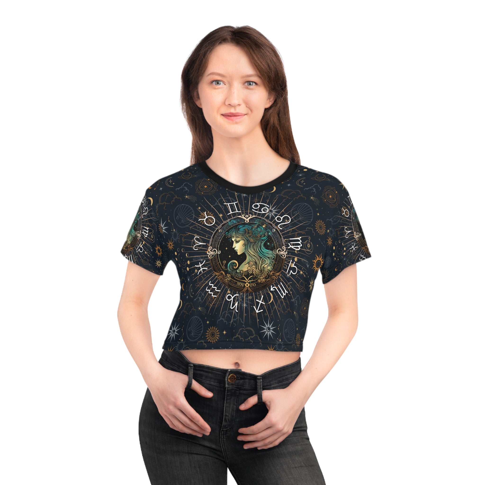 Virgo women's crop top, Virgo activewear, Virgo Zodiac Sign, Virgo Astrological, Virgo Gift, Virgo zodiac tee, Crop Tee, zodiac crop