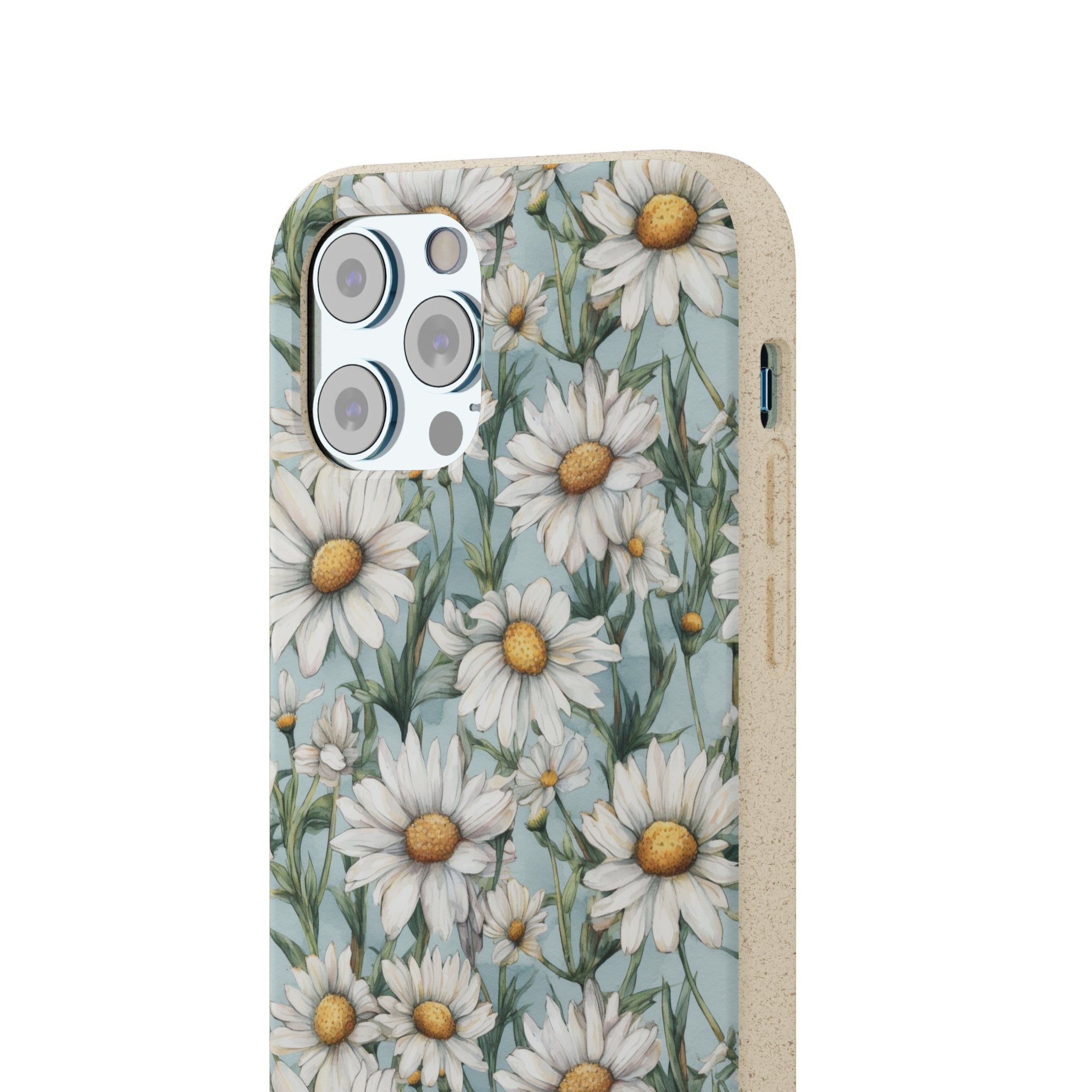 Daisy iPhone case, birth month April iPhone case, birth flower iPhone case, April Daisy iPhone case, iPhone Case, Biodegradable iPhone Cases, Biodegradable Phone Cases