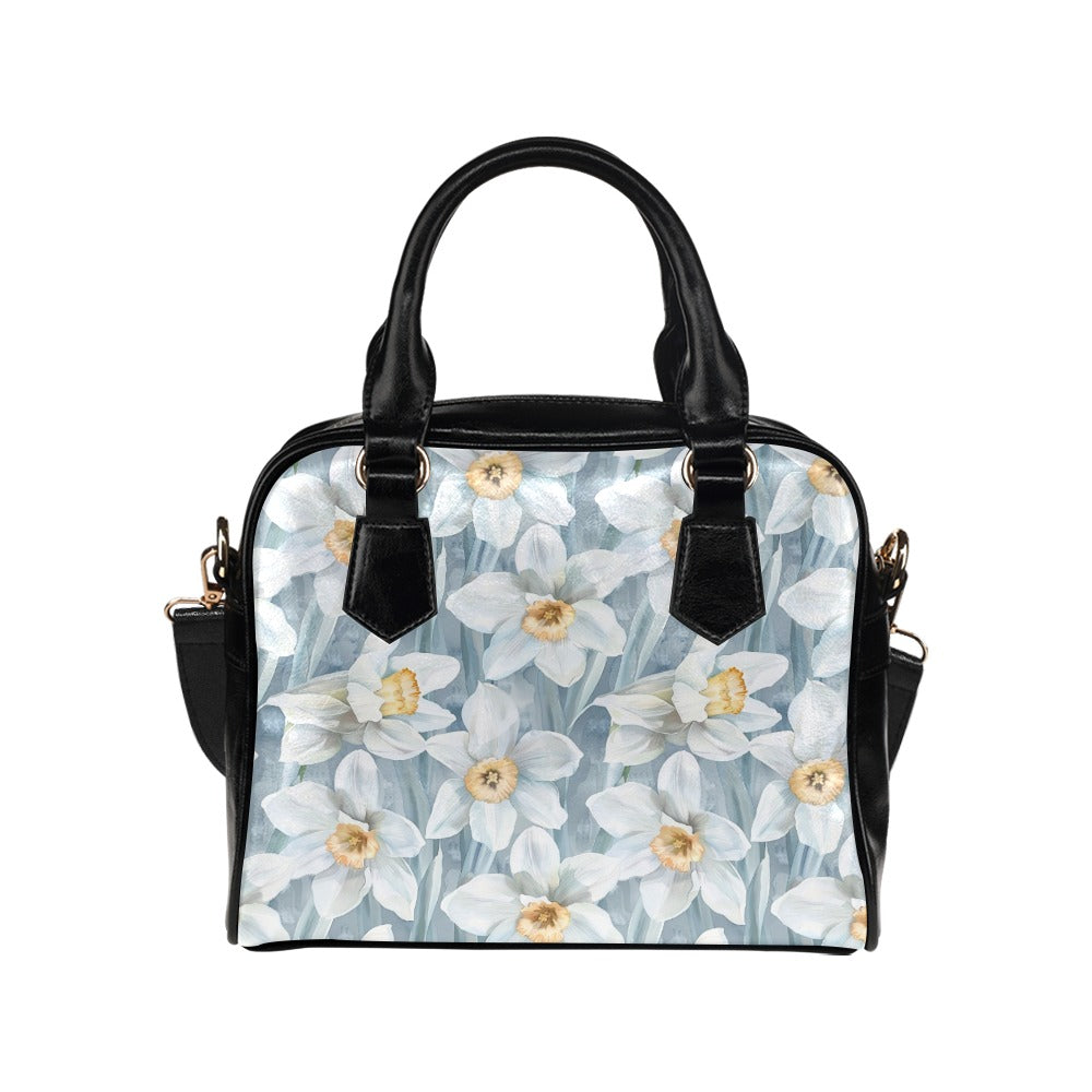Narcissus Print Bag, Narcissus Birth Month Handbag, Birth Month Bag, December Birth Month Bag, Shoulder Handbag