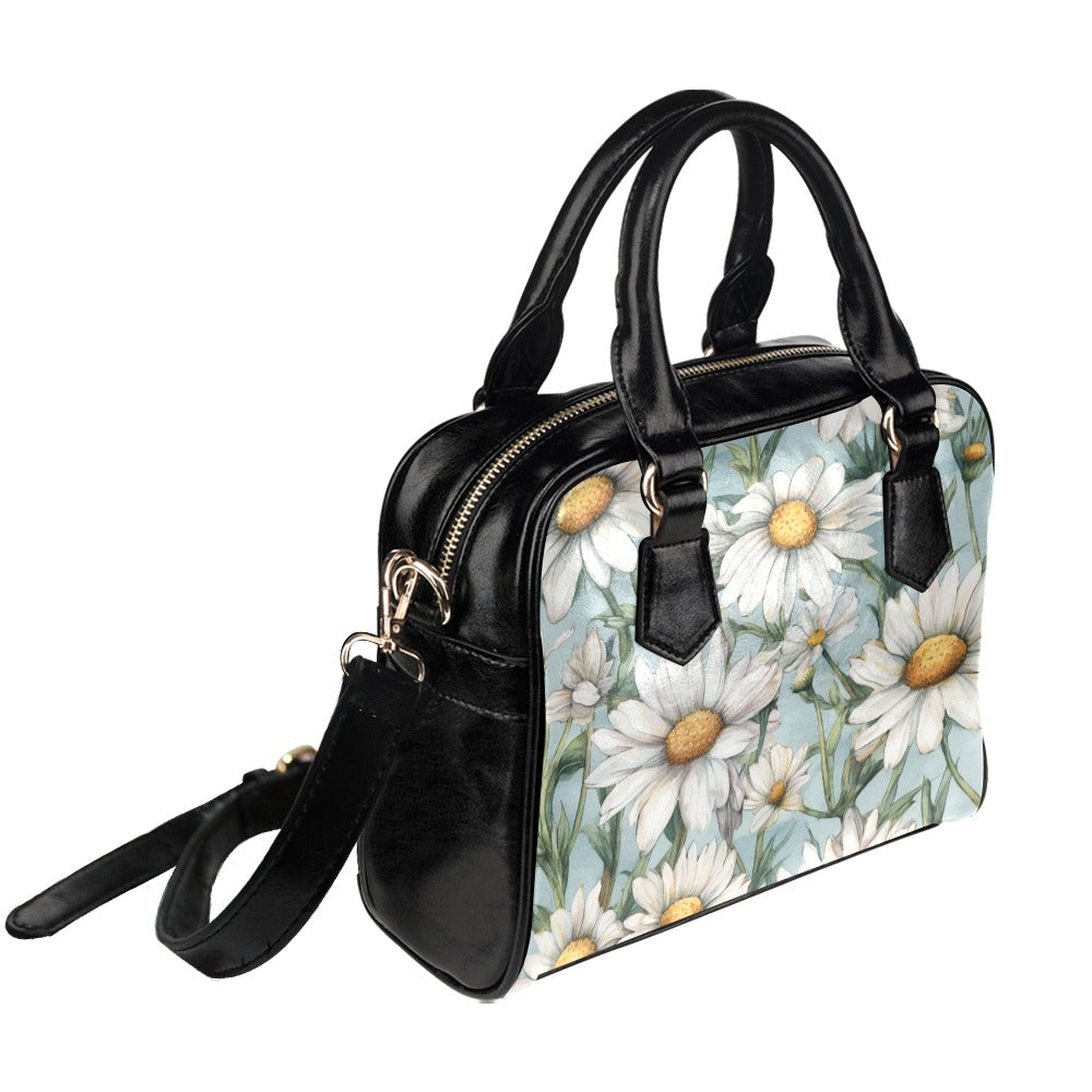 Daisy Print Bag, Daisy Birth Month Handbag, Birth Month Bag, April Birth Month Bag, Shoulder Handbag