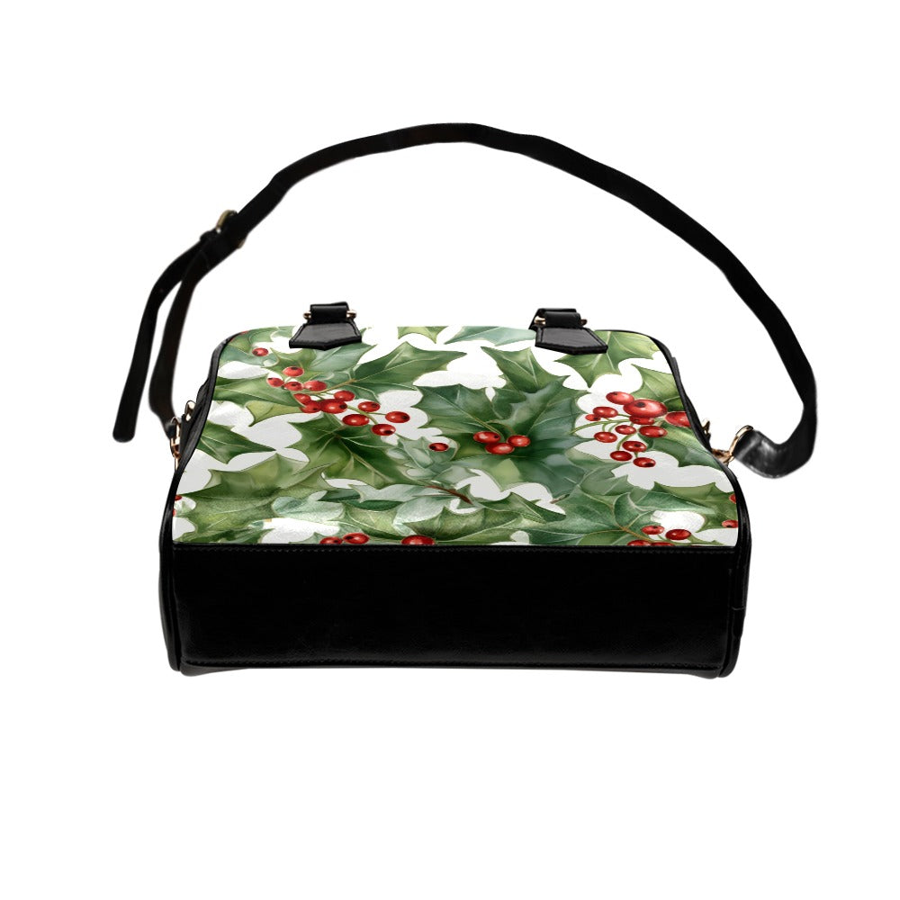 Holly Print Bag, Holly Birth Month Handbag, Birth Month Bag, December Birth Month Bag, Shoulder Handbag