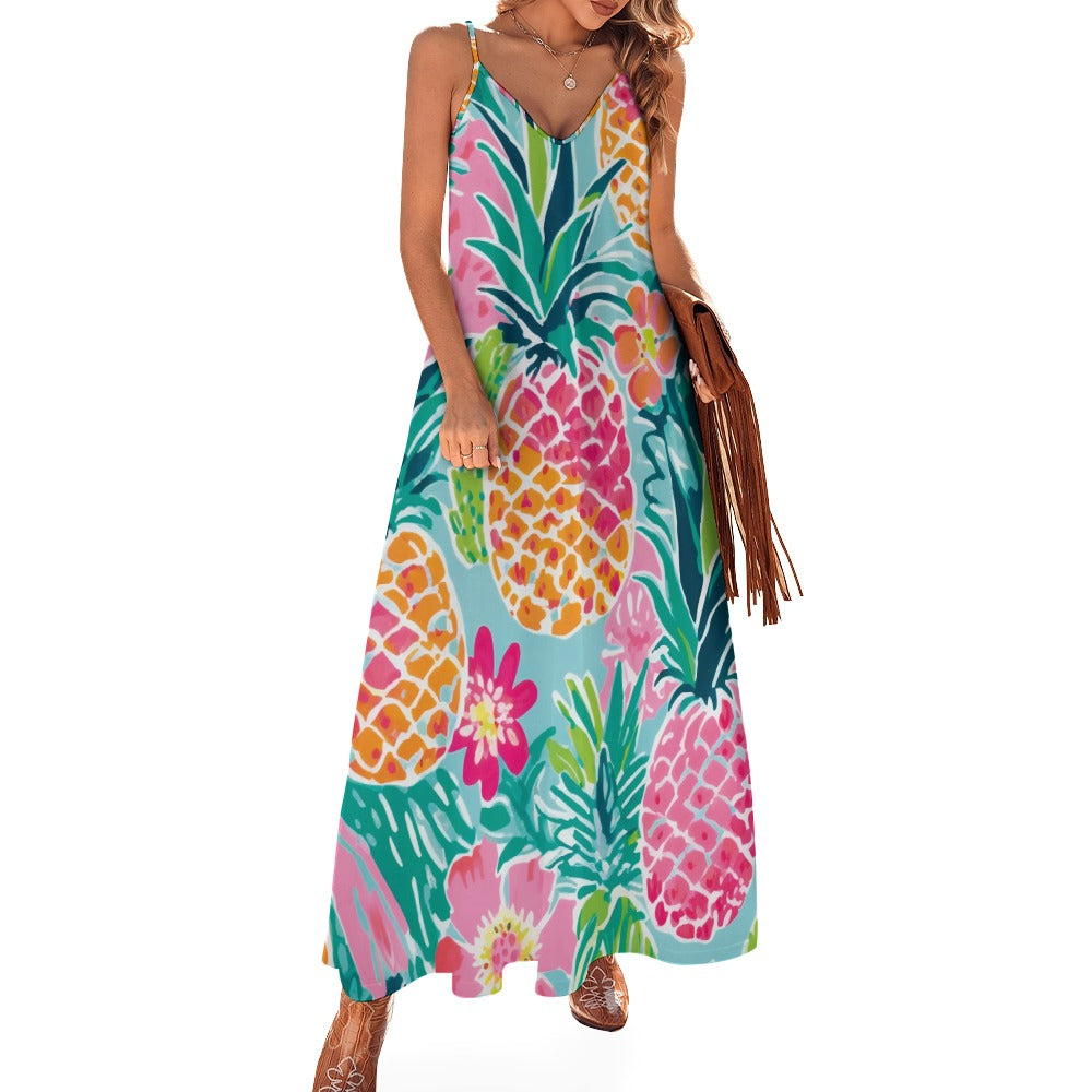 Sling Ankle Long Dress