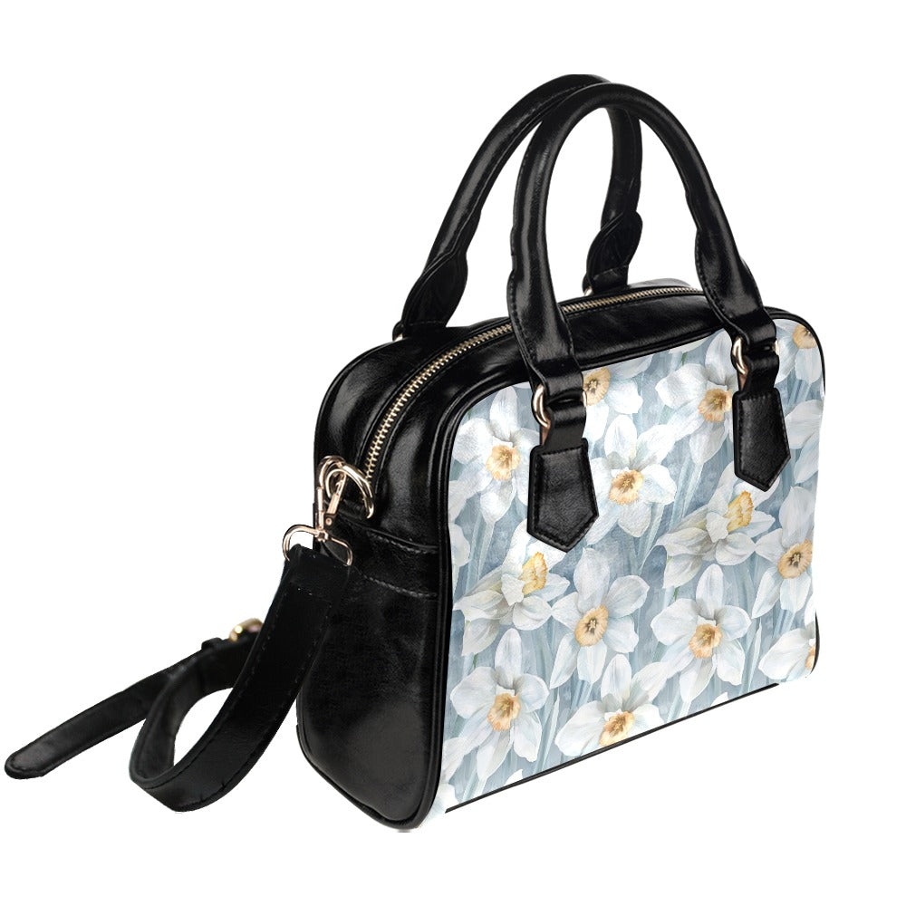 Narcissus Print Bag, Narcissus Birth Month Handbag, Birth Month Bag, December Birth Month Bag, Shoulder Handbag