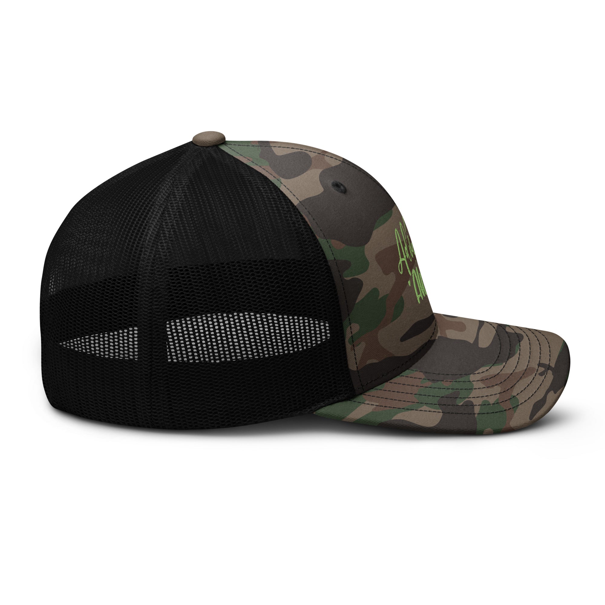 Adventure Awaits Camo Hat, Camouflage Adventure hat, Camo Cap, Camouflage, trucker cap, trucker hat