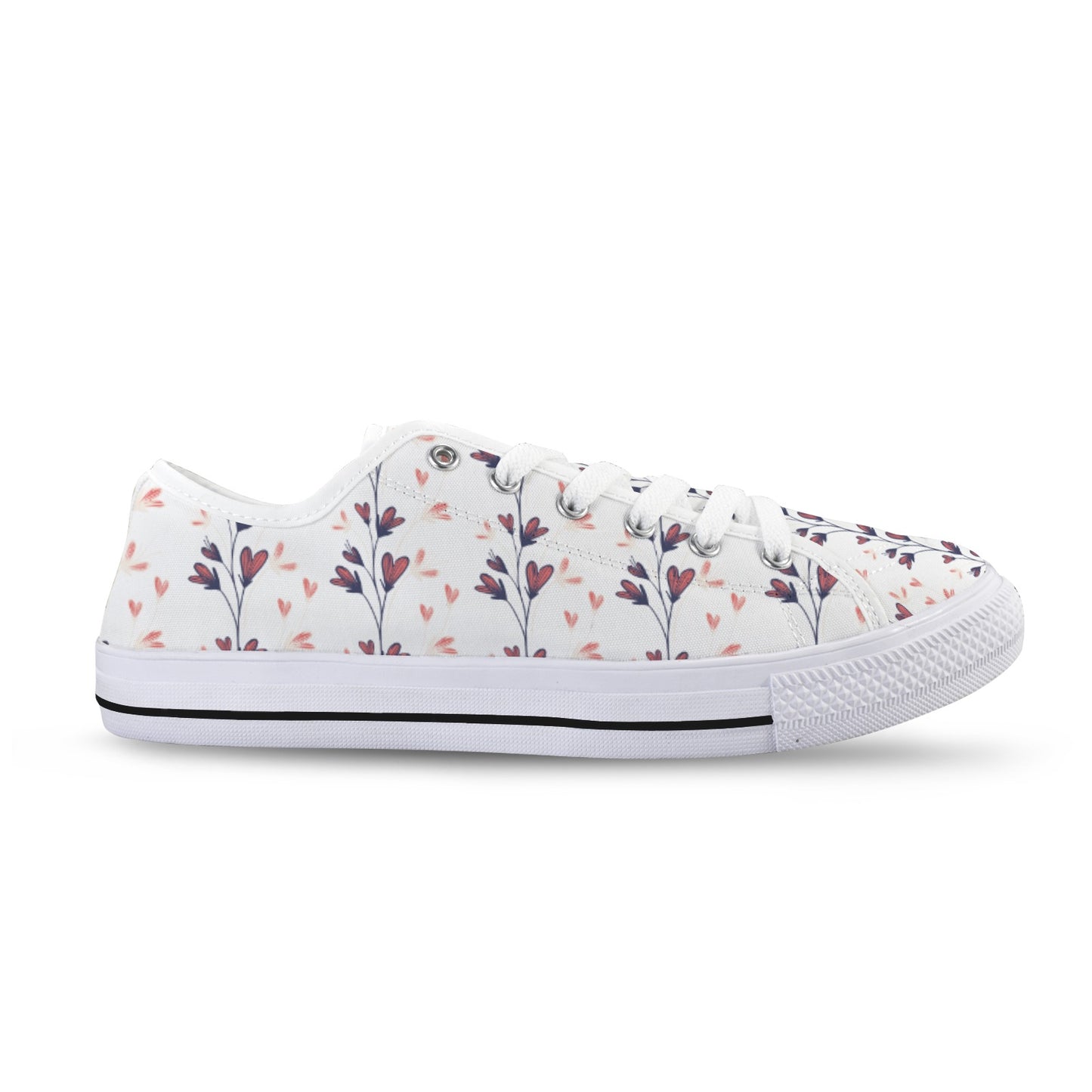Floral Line Art Sneakers