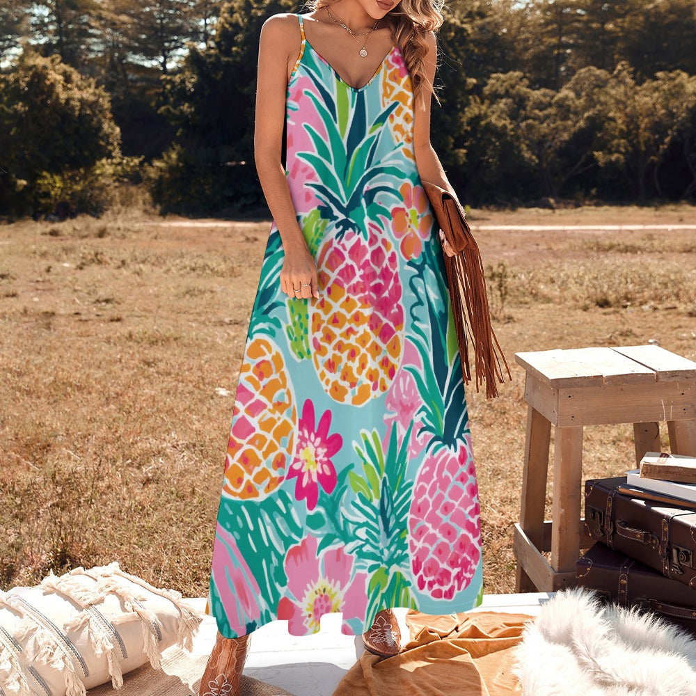 Sling Ankle Long Dress