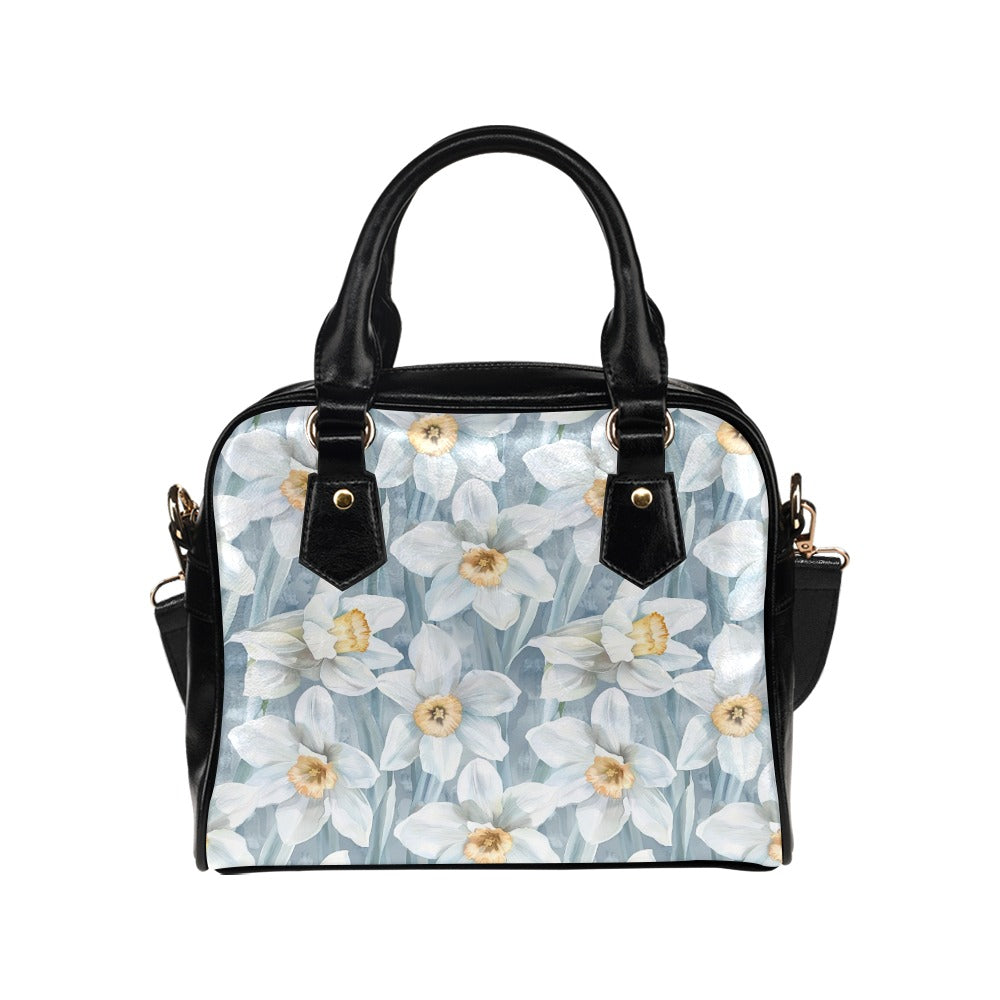 Narcissus Print Bag, Narcissus Birth Month Handbag, Birth Month Bag, December Birth Month Bag, Shoulder Handbag