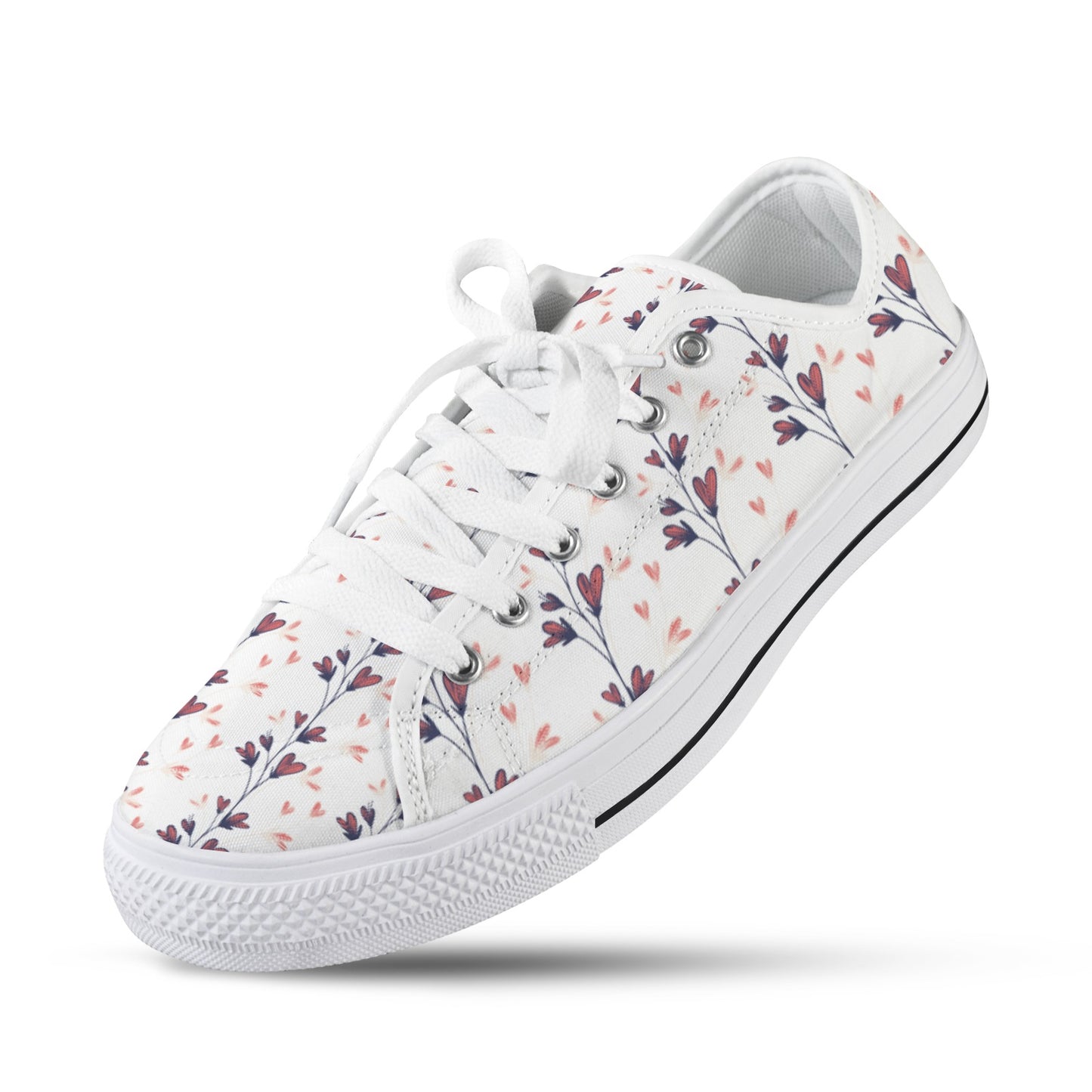 Floral Line Art Sneakers
