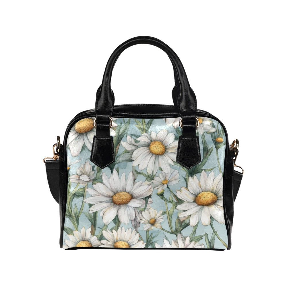 Daisy Print Bag, Daisy Birth Month Handbag, Birth Month Bag, April Birth Month Bag, Shoulder Handbag